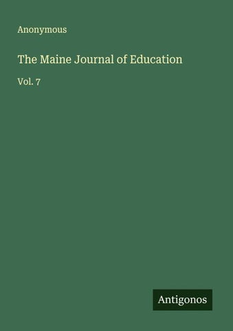 The Maine Journal of Education