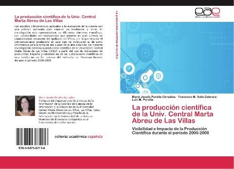 La producción científica de la Univ. Central Marta Abreu de Las Villas
