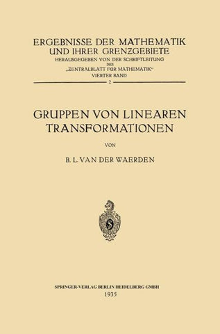 Gruppen von Linearen Transformationen
