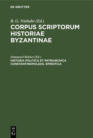 Historia politica et patriarchica Constantinopoleos. Epirotica