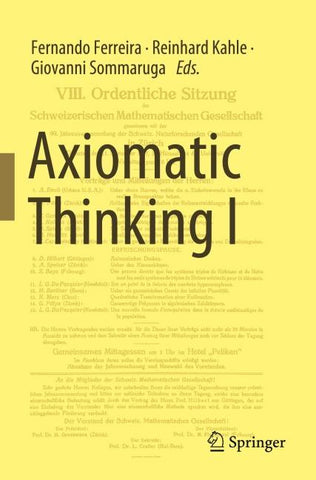 Axiomatic Thinking I