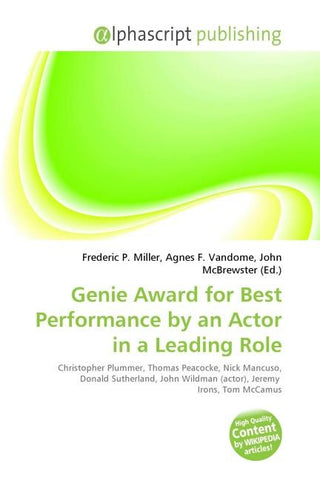 Genie Award for Best Performance by an Actor in a Leading Role