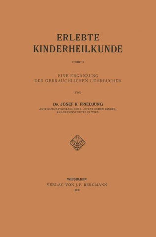 Erlebte Kinderheilkunde