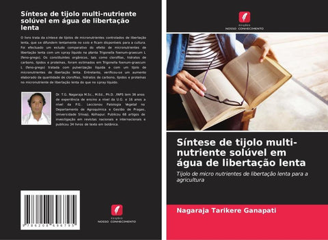 Síntese de tijolo multi-nutriente solúvel em água de libertação lenta