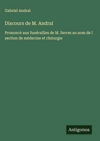 Discours de M. Andral