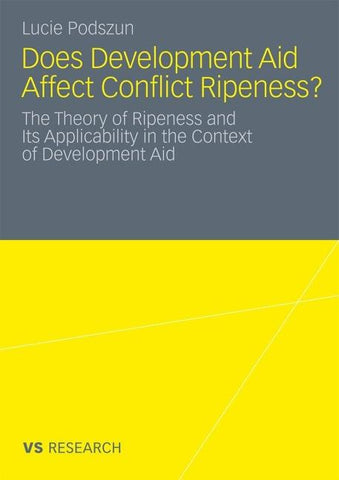 Does Development Aid Affect Conflict Ripeness?