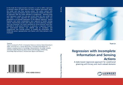 Regression with Incomplete Information and Sensing Actions