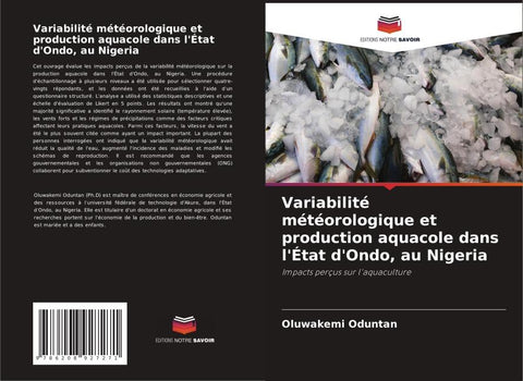 Variabilité météorologique et production aquacole dans l'État d'Ondo, au Nigeria