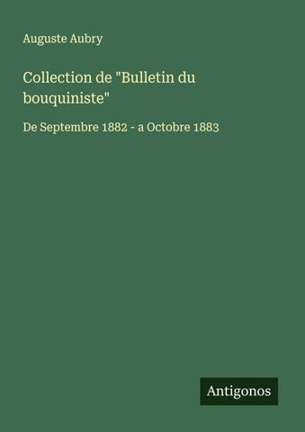 Collection de "Bulletin du bouquiniste"