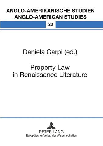 Property Law in Renaissance Literature