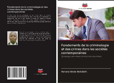 Fondements de la criminologie et des crimes dans les sociétés contemporaines