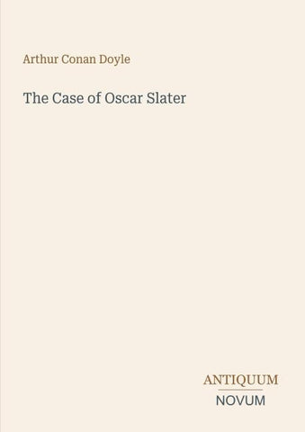 The Case of Oscar Slater