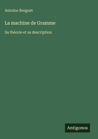 La machine de Gramme