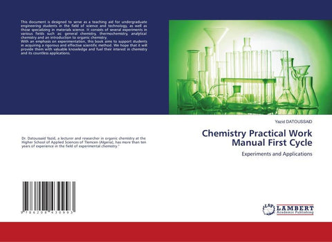 Chemistry Practical Work Manual First Cycle