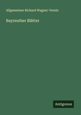 Bayreuther Blätter