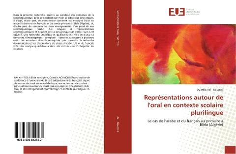 Représentations autour de l'oral en contexte scolaire plurilingue