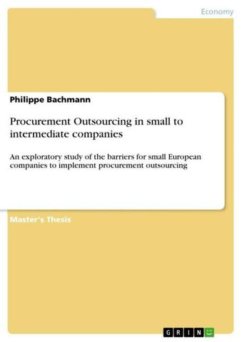 Procurement Outsourcing in small to intermediate companies
