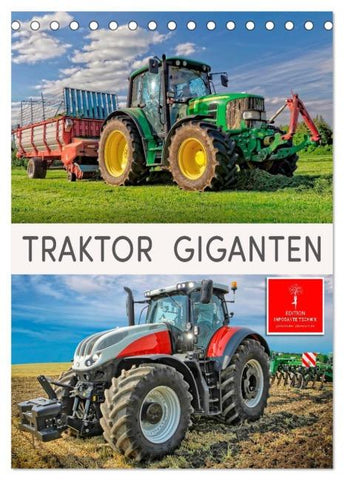 Traktor Giganten (Tischkalender 2026 DIN A5 hoch), CALVENDO Monatskalender