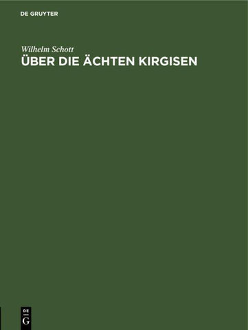 Über die Ächten Kirgisen