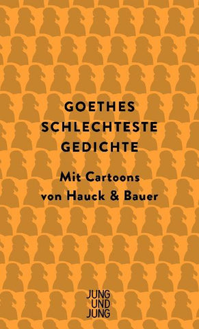 Goethes schlechteste Gedichte