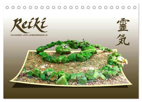 REIKI - Chakren und Lebensregeln (Tischkalender 2026 DIN A5 quer), CALVENDO Monatskalender