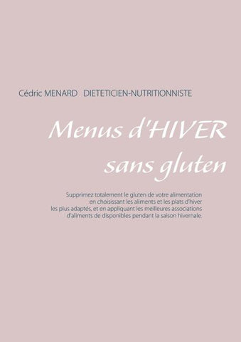 Menus d'hiver sans gluten