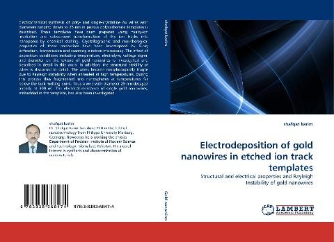 Electrodeposition of gold nanowires in etched ion track templates