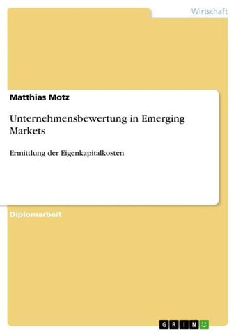 Unternehmensbewertung in Emerging Markets