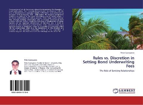 Rules vs. Discretion in Setting Bond Underwriting Fees