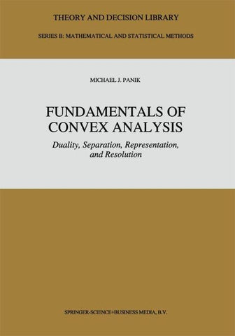 Fundamentals of Convex Analysis