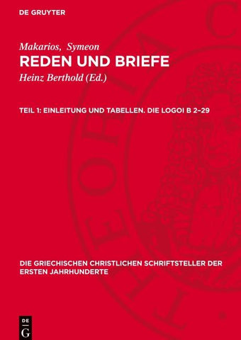 Einleitung und Tabellen. Die Logoi B 2–29