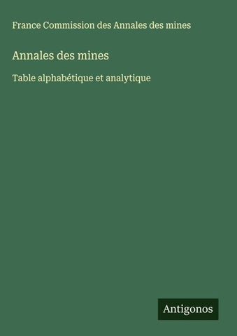 Annales des mines