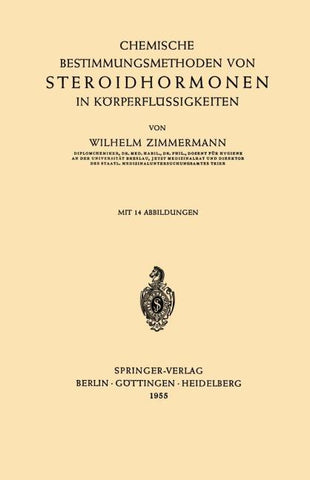 Chemische Bestimmungsmethoden von Steroidhormonen in Körperflüssigkeiten
