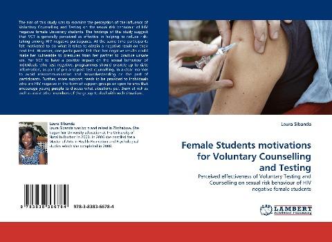Female Students motivations for Voluntary Counselling and Testing