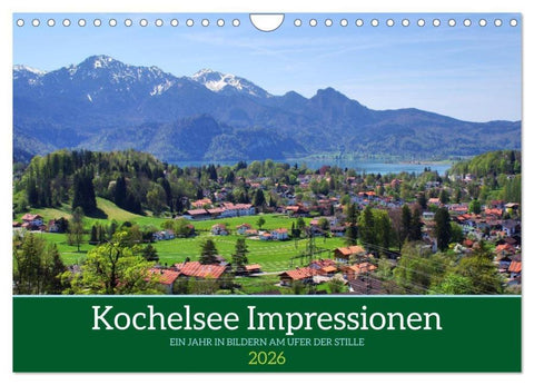 Kochelsee Impressionen - Ein Jahr in Bildern am Ufer der Stille (Wandkalender 2026 DIN A4 quer), CALVENDO Monatskalender