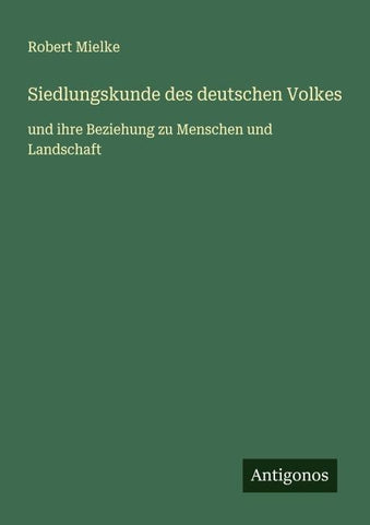 Siedlungskunde des deutschen Volkes