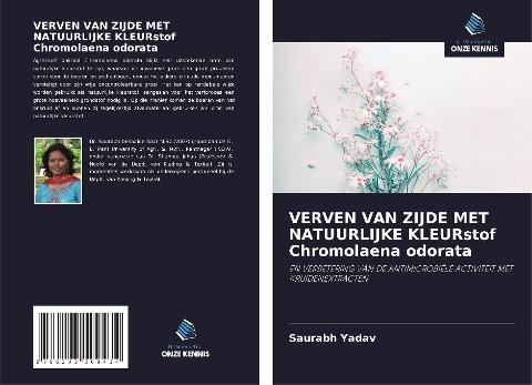 VERVEN VAN ZIJDE MET NATUURLIJKE KLEURstof Chromolaena odorata