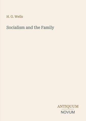 Socialism and the Family