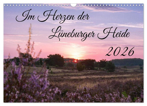 Im Herzen der Lüneburger Heide (Wandkalender 2026 DIN A3 quer), CALVENDO Monatskalender
