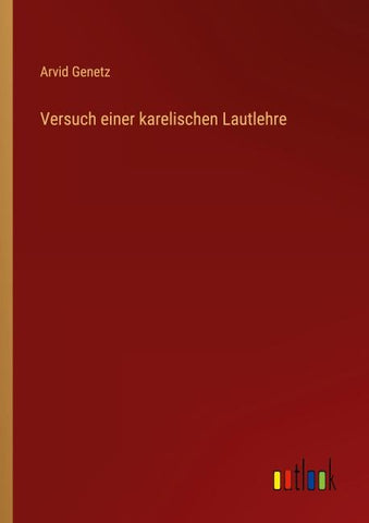 Versuch einer karelischen Lautlehre