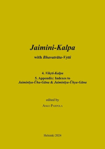 Jaimini-Kalpa with Bhavatrata-Vrtti