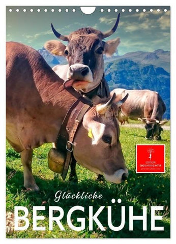 Glückliche Bergkühe (Wandkalender 2026 DIN A4 hoch), CALVENDO Monatskalender