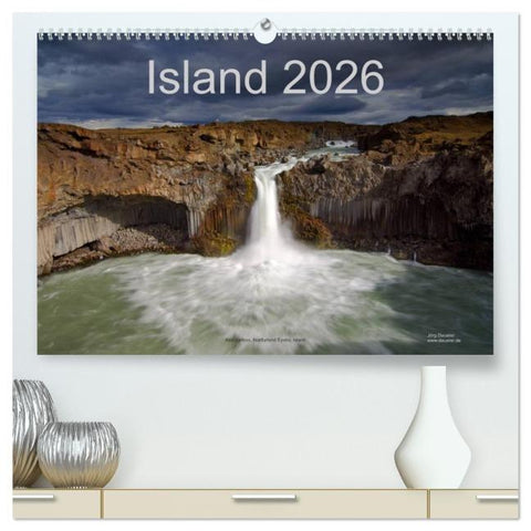 Island (hochwertiger Premium Wandkalender 2026 DIN A2 quer), Kunstdruck in Hochglanz