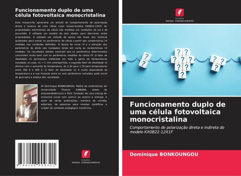 Funcionamento duplo de uma célula fotovoltaica monocristalina
