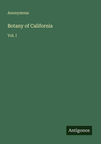 Botany of California