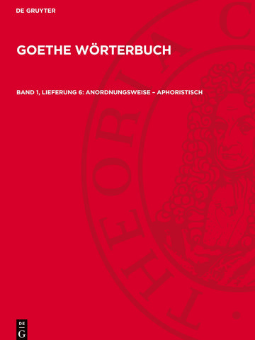 Anordnungsweise – aphoristisch