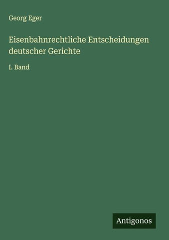 Eisenbahnrechtliche Entscheidungen deutscher Gerichte