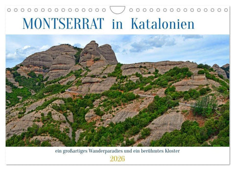 MONTSERRAT in Katalonien (Wandkalender 2026 DIN A4 quer), CALVENDO Monatskalender