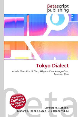 Tokyo Dialect