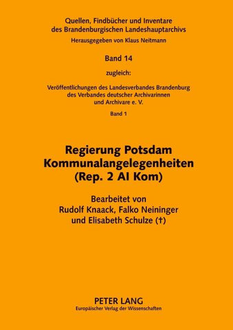 Regierung Potsdam Kommunalangelegenheiten (Rep. 2 A I Kom)